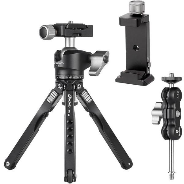 Leofoto MT-03+LH-25+AM-2+PC-90II [ミニ三脚キット]の通販は三脚・一脚