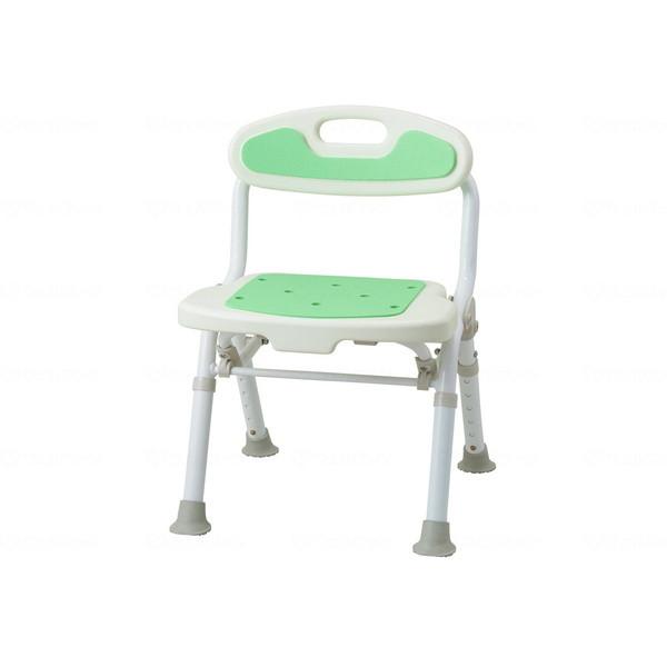 サテライト 福浴 折たたみコンパクトシャワーチェア グリーン FKW-02-G メーカー直送の通販は