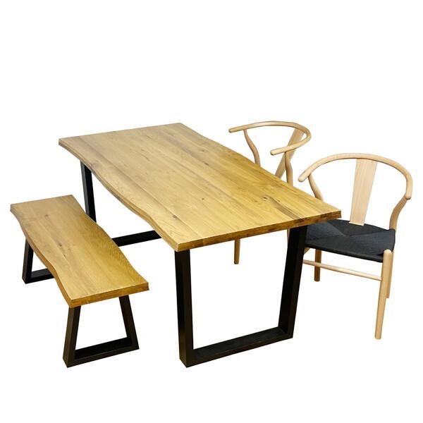 後藤家具物産 VT-01-160-4-B-OAK-NABK [ダイニングテーブル 4点セット] メーカー直送