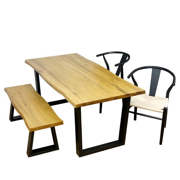 後藤家具物産 VT-01-160-4-B-OAK-BKWH [ダイニングテーブル 4点セット] メーカー直送