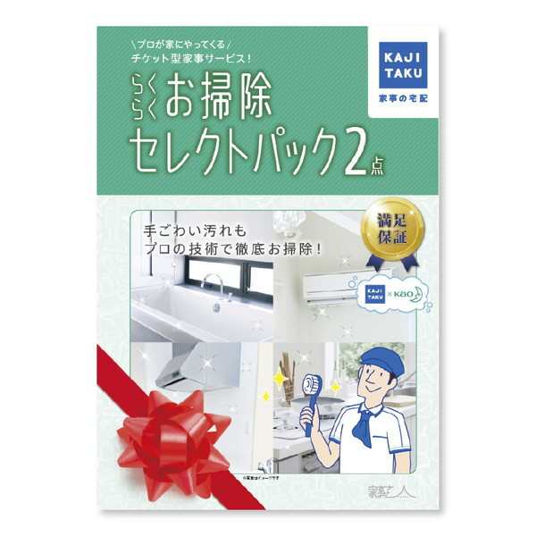 カジタク らくらくお掃除セレクトパック2点 [チケット型家事代行