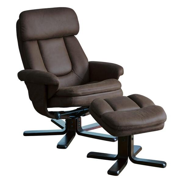 後藤家具物産 PC-MBL-DBR ダークブラウン モービル [オットマン付きパーソナルチェアー] メーカー直送