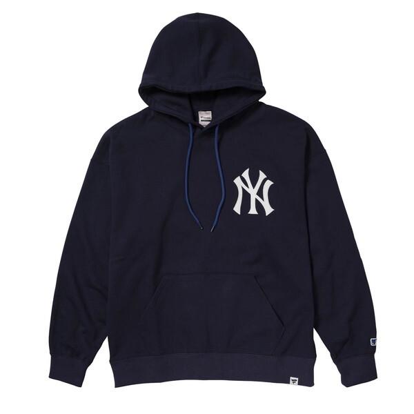 fanatics MLB STANDARD EMBLEM LOGO HOODIE NYヤンキース NAVY L サイズ ML0625FW04 スウェットシャツ