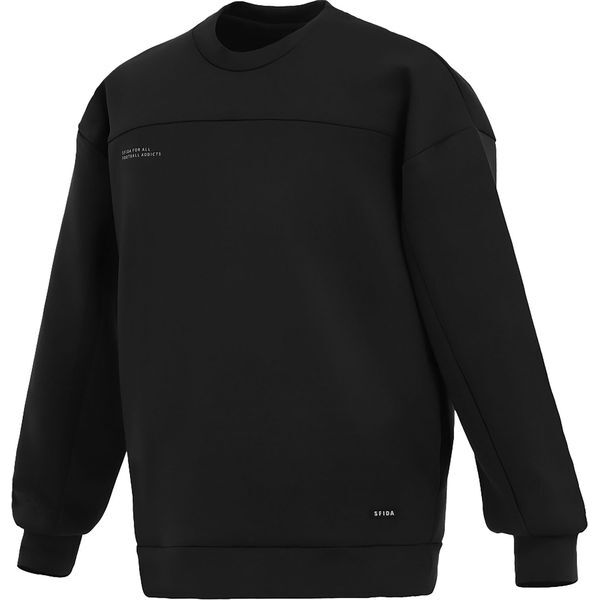 SFIDA スフィーダ フットサルウエア SA-25103 BLK WARM PES スウェットクルー L Black