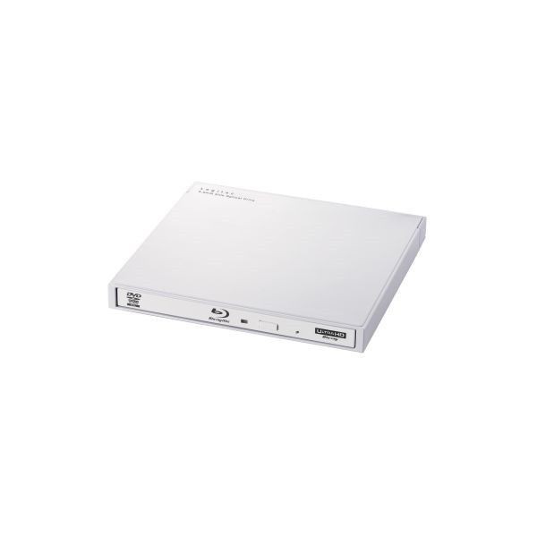 ロジテック LBD-PWA6U3LWH Blu-rayディスクドライブ USB3.0 スリム 書き込みソフト付 UHDBD対応 ホワイト メーカー直送  最新人気