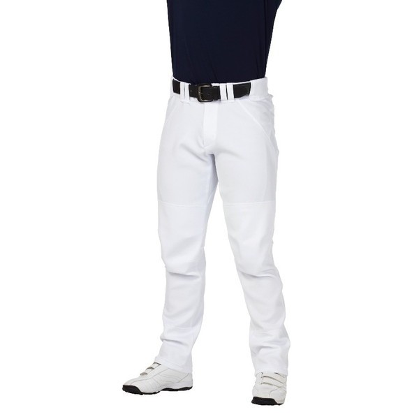 Rawlings 野球 パンツ 4D+PLUS ウルトラハイパーストレッチパンツ ストレートロング マーク有、ひざ２重加工 ホワイト APP12S03-W-M Wの通販は
