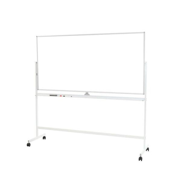 【法人限定】 Netforce WB-HR1890-W-WH ホワイトフレーム FLEX BOARD (フレックスボード) [ホワイトボード 脚付 ホーロー 両面タイプ 1800×900] メーカー直送 22,615円