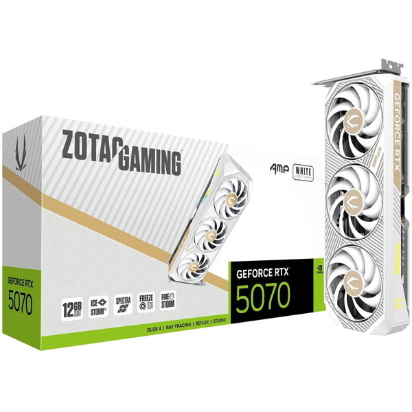 ZOTAC ZT-B50700FQ-10P 白いこと GAMING GeForce RTX 5070 AMP White Edition [グラフィックゲーム盤]