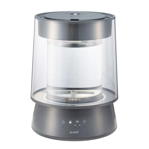 QUADS QS549GY グレー GLASS (グラス) [スチーム加湿器 (木造10畳/コンクリ17畳まで)]