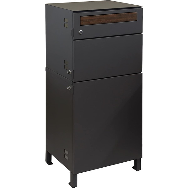 宅配ボックス付ポスト【Bartolo(バルトロ)】(エバーグリーン/ブラウン