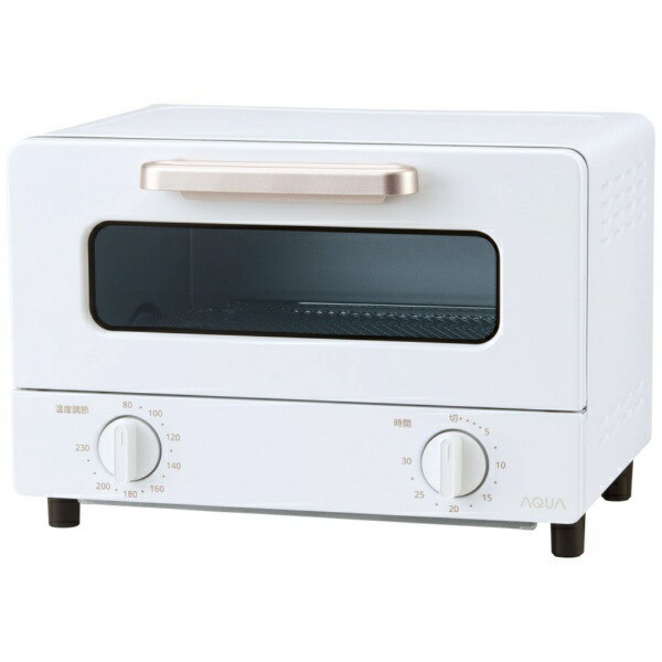 AQUA AQT-CG12T(W) ホワイト [オーブントースター (グラファイト式瞬速黒鉛ヒーター 2枚焼きトースター)]