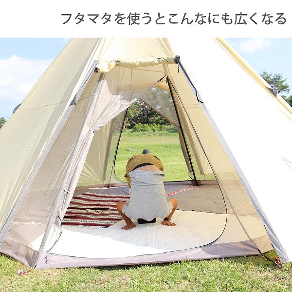 DOD テント フタマタノキワミ FA5-603-BK dod アウトドア キャンプ ワンポールテント_3