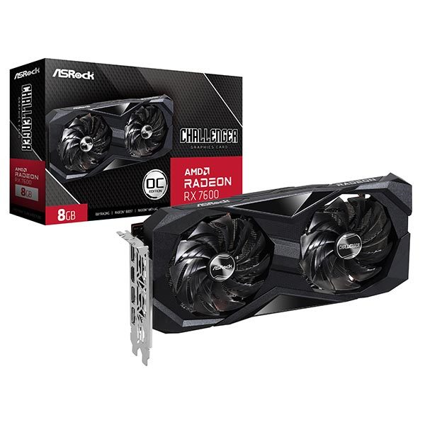 ASRock RX7600 CL 8GO Radeon Challenger 8GB OC [グラフィックボード]