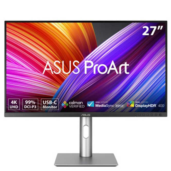 ASUS TeK 液晶ディスプレイ 27型/3840×2160/USB-C、DisplayPort/シルバー/スピーカー:ありの通販は