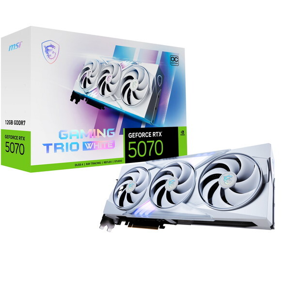 MSI GeForce RTX 5070 12G GAMING TRIO OC WHITE ホワイト [グラフィックボード] メーカー直送