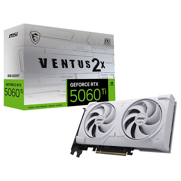 MSI GeForce RTX 5060 Ti 8G VENTUS 2X OC WHITE PLUS 白いこと [グラフィックゲーム盤] 製造会社直送