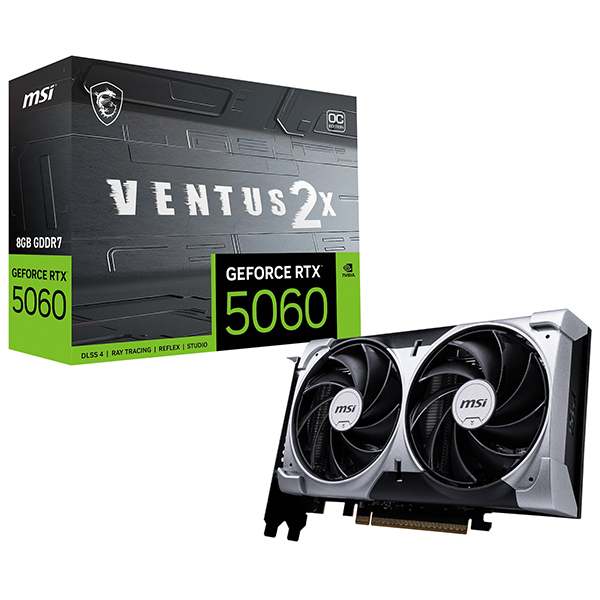 MSI GeForce RTX 5060 8G VENTUS 2X OC ブラック [グラフィックボード]