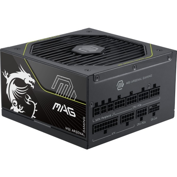 MSI MAG A1000PLS PCIE5 ブラック MAG APLS PCIE5 [電源ユニット(1000W