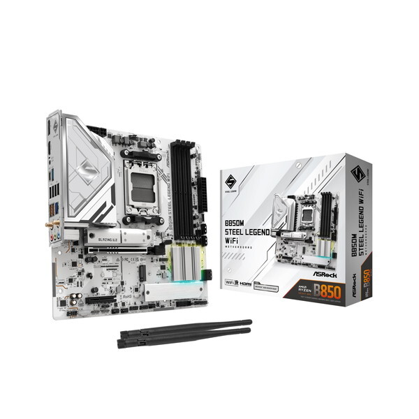 ASRock B850M Steel Legend WiFi [Micro-ATXマザーボード]