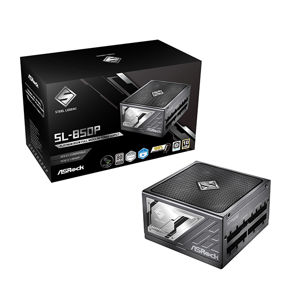 ASRock SL-850P ブラック Steel Legend 850w Platinum [電源ユニット] メーカー直送