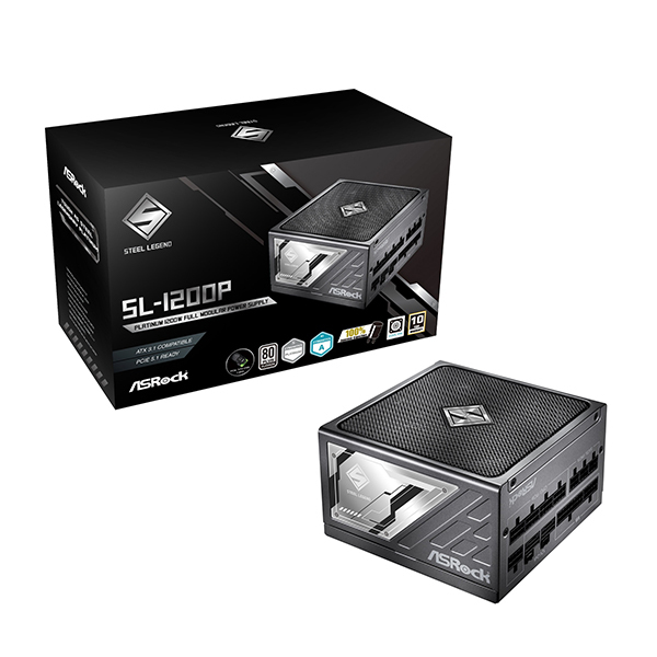 ASRock SL-1200P ブラック Steel Legend 1200w Platinum [電源ユニット] メーカー直送