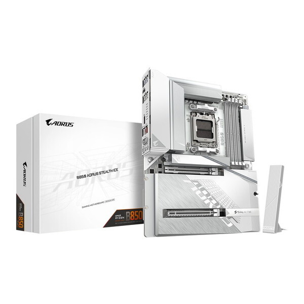 GIGABYTE B850 A STEALTH ICE ホワイト [マザーボード]