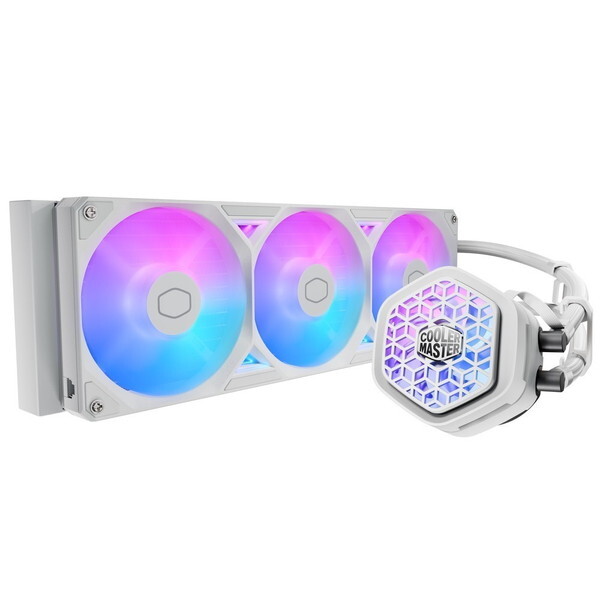 CoolerMaster MLX-D36M-A25SZ-VW ホワイト MasterLiquid 360 Atmos II VRM Fan White [CPUクーラー]