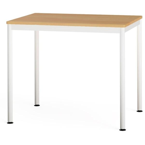 Nakabayashi FDF-8060KMW フラットテーブル80×60cm オーク ホワイトの通販は 8,231円
