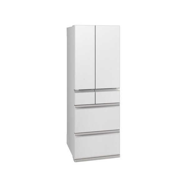 冷蔵庫 485L フレンチドア/観音開き MR-MZ49M-W グランドリネンホワイト 中だけひろびろ大容量 MZシリーズ