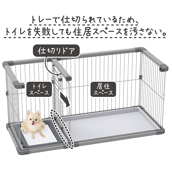 ペティオ 犬用 トイレのしつけが出来る ドッグルームサークルPlus