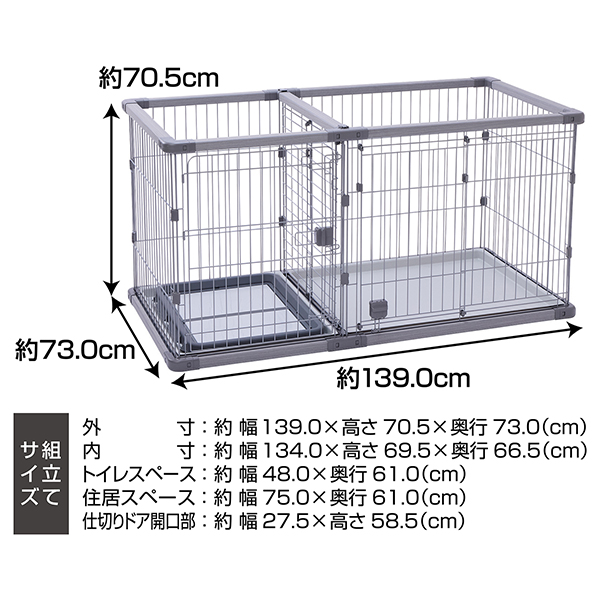 ペティオ 犬用 トイレのしつけが出来る ドッグルームサークルPlus