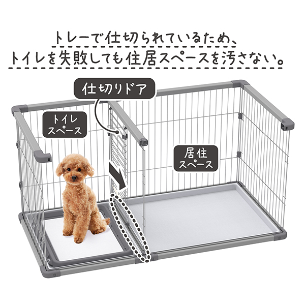 ペティオ 犬用 トイレのしつけが出来る ドッグルームサークルPlus