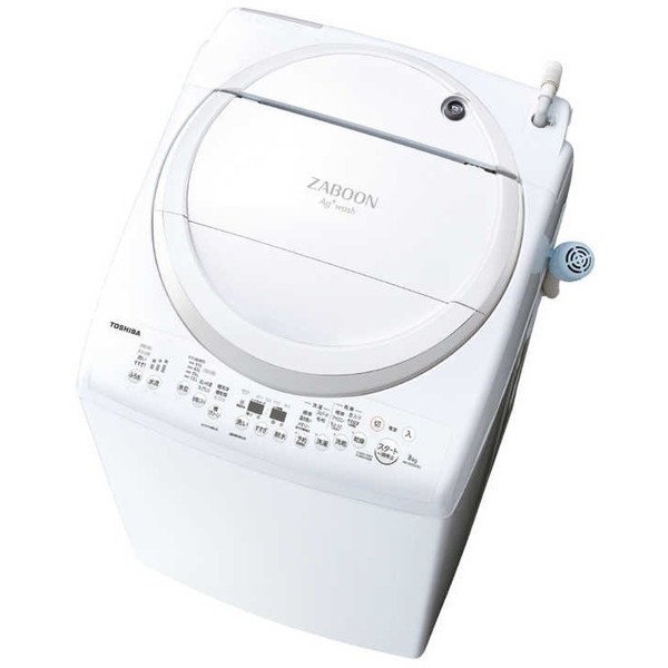 東芝 AW-8VM3 グランホワイト ZABOON [縦型洗濯乾燥機 (洗濯8.0kg 乾燥 ...