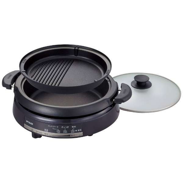 TIGER CQE-B201TH メタリックブラウン [グリルなべ (1100W・プレート2枚)]