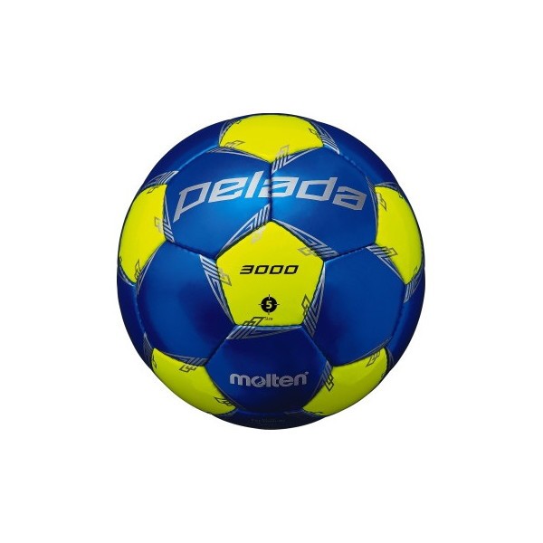 モルテン サッカーボール 5号球 ペレーダ3000 検定球 メタリックブルー×ライトイエロー F5L3000-BL モルテン 通販 