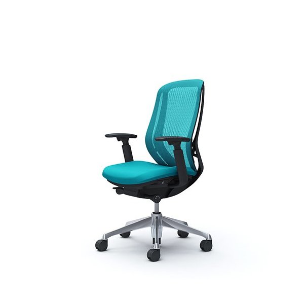 オカムラ シルフィー 可動肘 背メッシュ ハイ C685BRFMR6 ブルーグリーン [オフィスチェア]の通販は