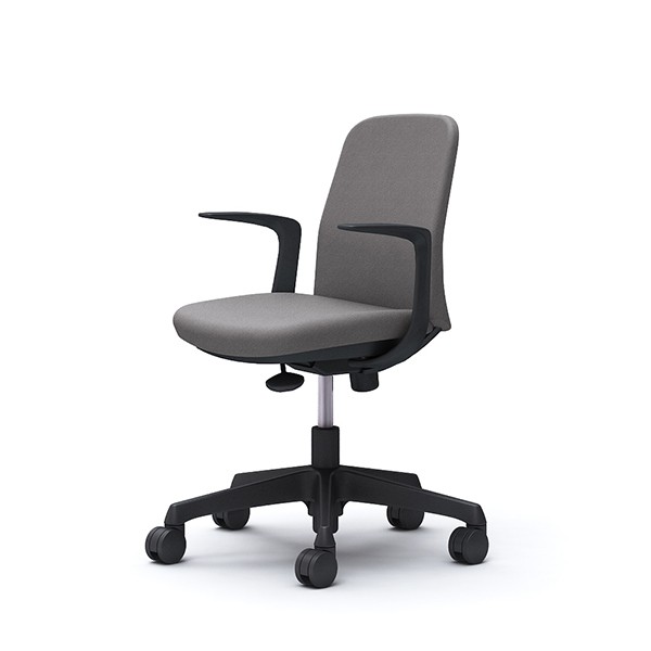 ネット割引品 オカムラ CD23AR FXW1 グレー Lives Entry Chair [オフィスチェア デザインアーム  5本脚(コンパクトタイプ) ブラックボディ]