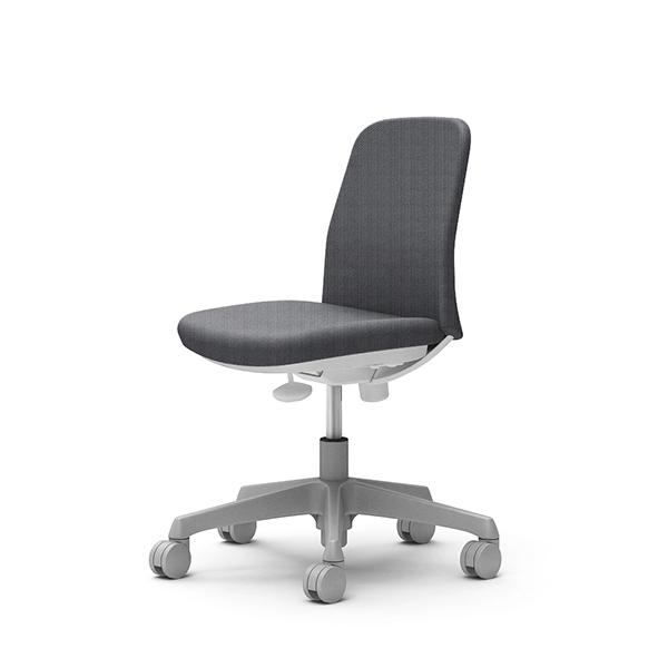 オカムラ CD13EW FM37 グレー Lives Entry Chair [オフィスチェア 肘無し 5本脚 ホワイトボディ ウレタンキャスタータイプ]