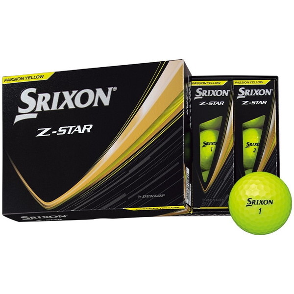 DUNLOP スリクソン Z-STAR ボール 2025年モデル プレミアムパッションイエロー 1ダース(12個入り)の通販は 6,930円
