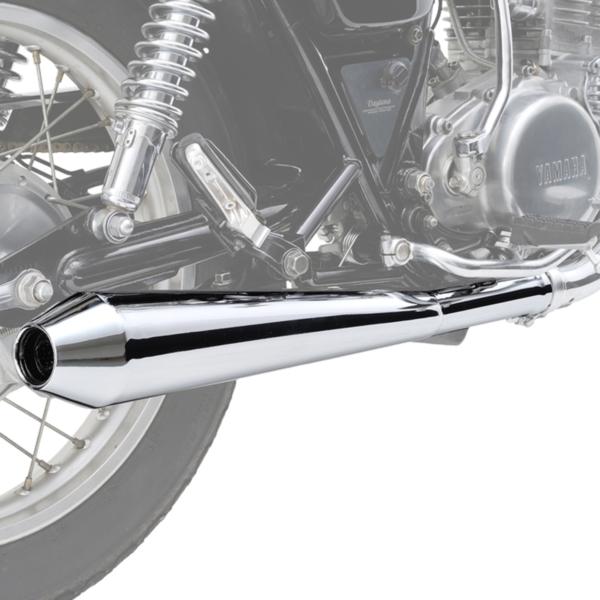 デイトナ D94500 スリップオンメガホンタイプマフラー SR400(78-08) キャブレターモデル用 車検対応の通販は 20,846円