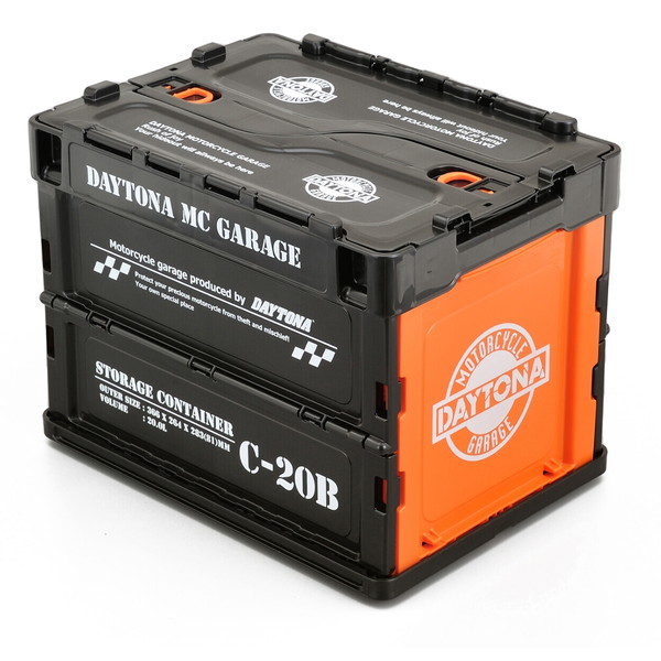デイトナ D23058 モーターサイクルガレージ 折り畳みコンテナ ロック付き 20Lの通販は 5,035円
