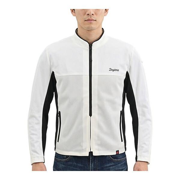 デイトナ DJ032ACメッシュライダース WH/M 64821 ホワイト [バイク ジャケット (夏 メッシュ 高通気 軽量 CE規格 ソフトプロテクター付属 ドライ生地)]