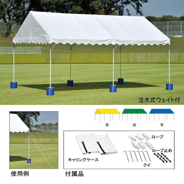 【法人限定】 EVERNEW 集会用テントアルミAH-D 青 EKA855 700 メーカー直送の通販は