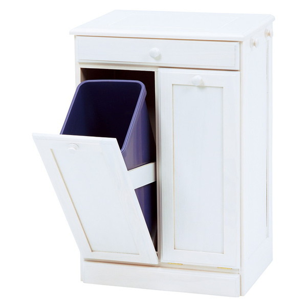 萩原 MUD-6720WS ダストボックス 15L×2分別 ホワイトウォッシュ メーカー直送の通販は 12,601円