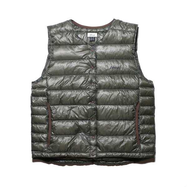 NANGA ナンガ インナーダウンベスト ウィメンズ INNER DOWN VEST(WOMEN) KHA WM ND2242-1B313 N1IVKH42