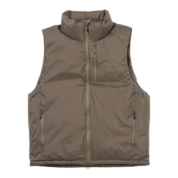 NANGA ナンガ オーロラテックス スタンドカラー ダウンベスト AURORA TEX STAND COLLAR DOWN VEST M.GRY S ND2441-1N010-A N0001641