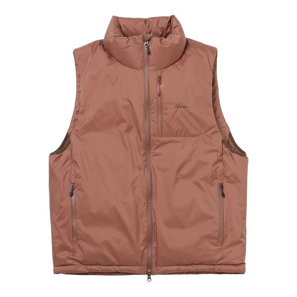 NANGA ナンガ オーロラテックス スタンドカラー ダウンベスト AURORA TEX STAND COLLAR DOWN VEST M.BROWN S ND2441-1N010-A N0001646