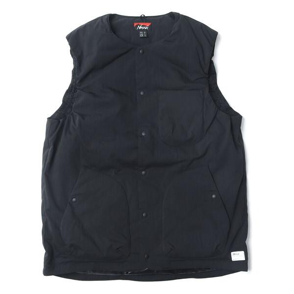 NANGA ナンガ ヒノック リップストップ インナーダウン ベスト HINOC RIPSTOP INNER DOWN VEST BLK XL ND2441-1N304-A N0001915の通販は