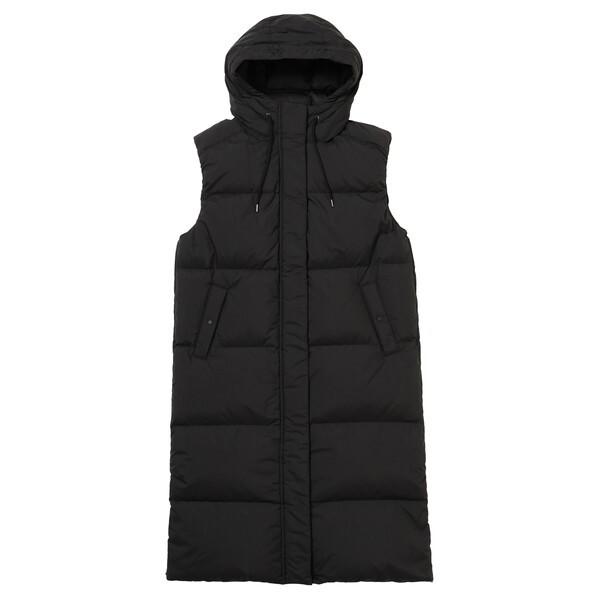 NANGA ナンガ ロングダウンベスト ウィメンズ LONG DOWN VEST PARKA W BLK WS ND2442-1N601-B N0002331