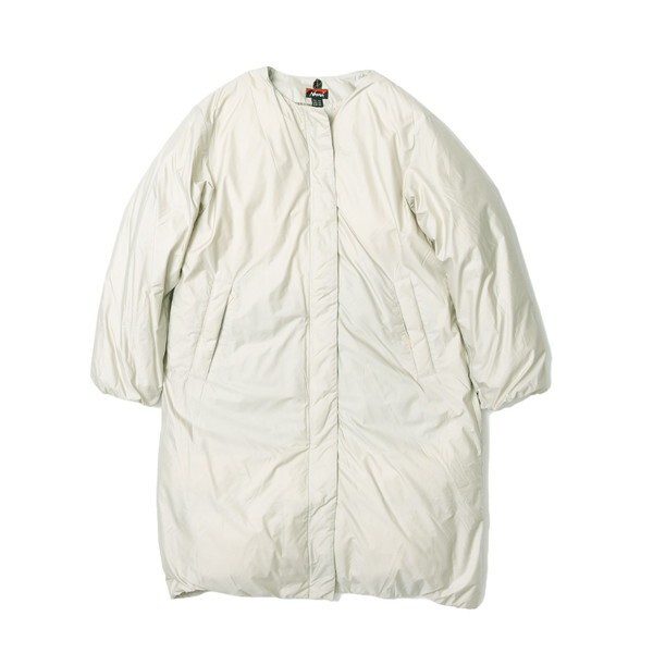 NANGA ナンガ ノーカラーダウンコート NO COLLAR DOWN COAT IVORY WM ND2442-1C600-B N0002324